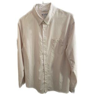 Coolibar Shirt Mens Large Button Up Beige UPF 50 Casual